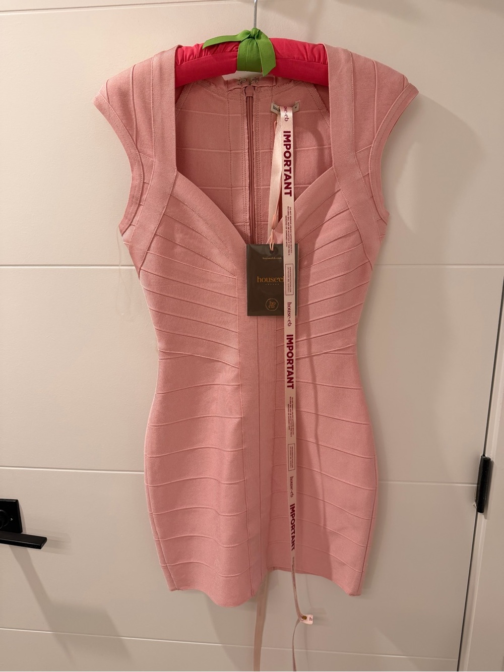 House of CB Pink Bandage Mini Dress